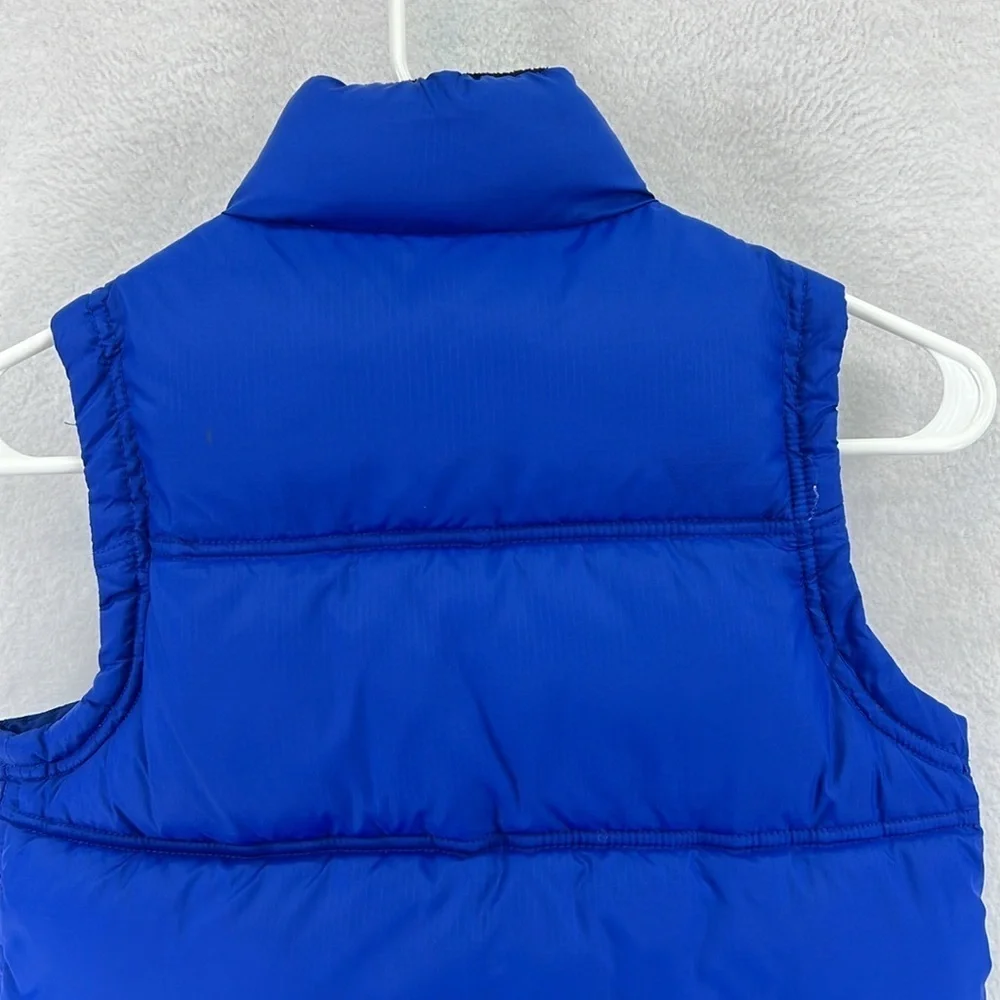 Gap Kids Puffer Vest Size S (6-7) Blue Inside and Outside Pockets Like New